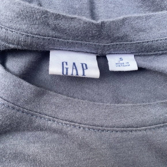 GAP Ruffle Cap Sleeve Pleated Tunic Gray Size Small - Picture 3 of 4